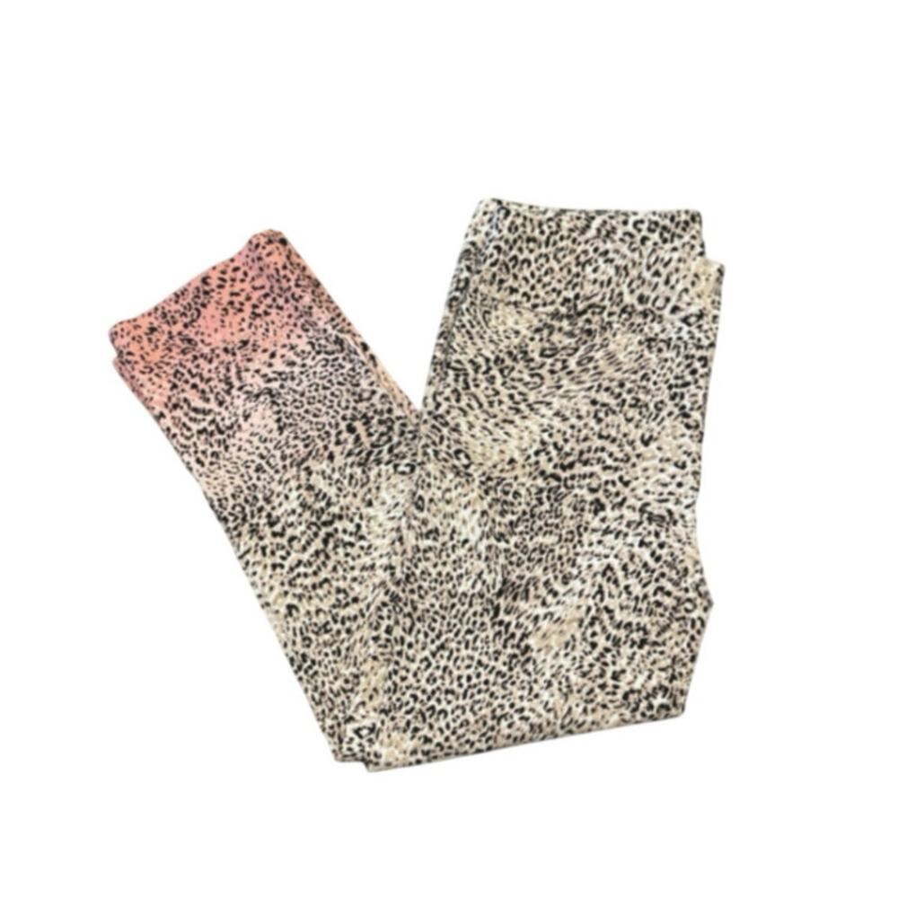ZAC AND RACHAEL pink leopard print ultimate fit stretch women’s size 12 pant NWT